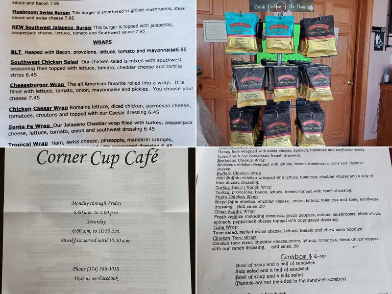 Corner Cup Cafe Menu