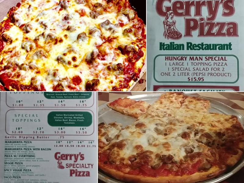 Gerry's Pizza Menu