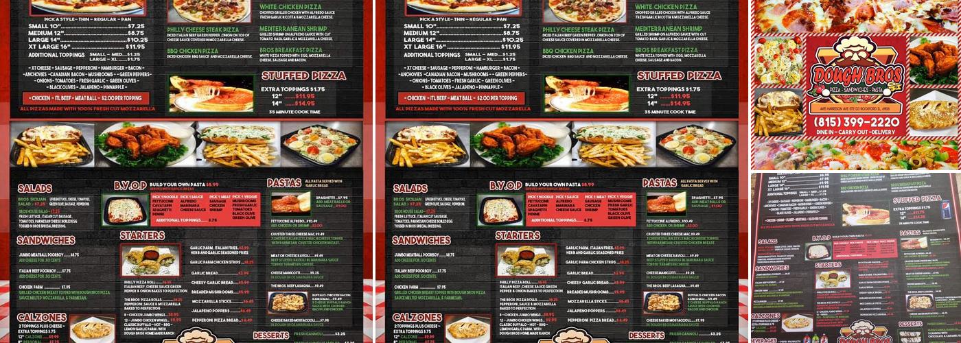 Dough Bros Pizza Menu