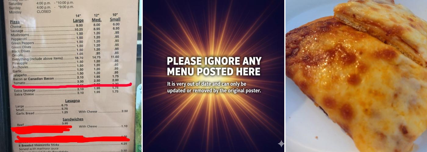 Gulotta's Pizza Menu
