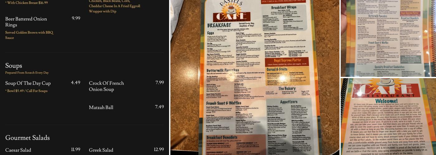 Pastel’s Menu