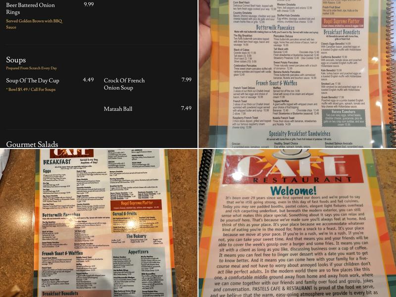 Pastel’s Menu