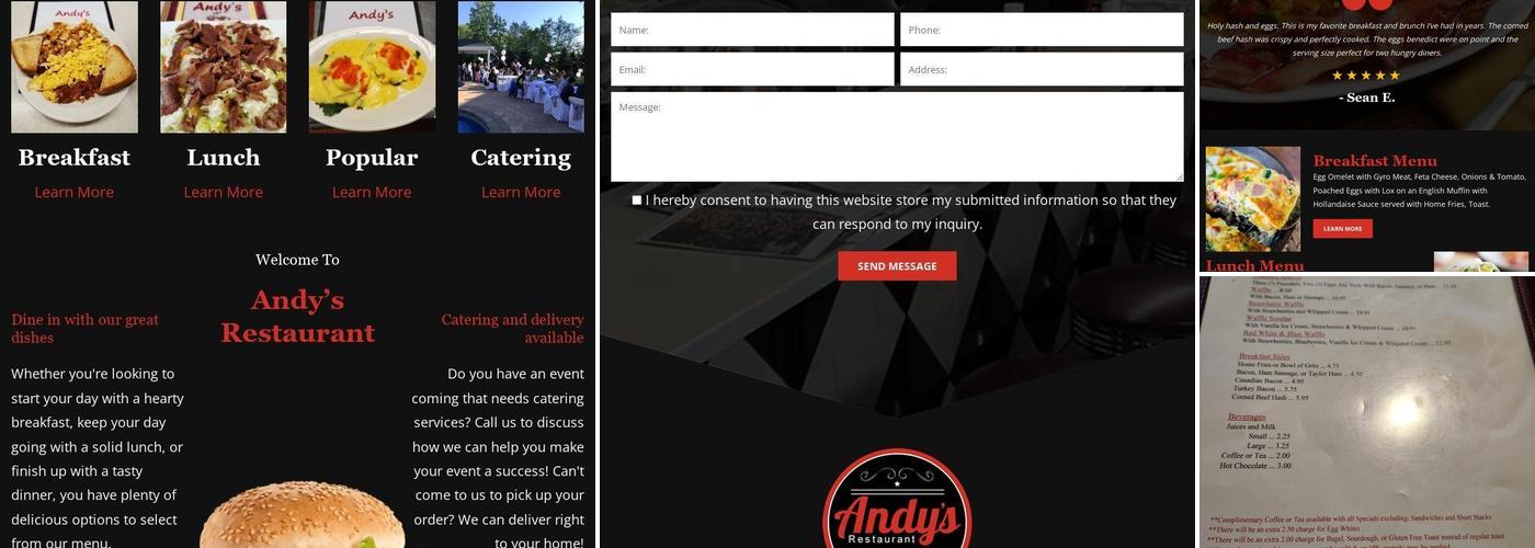 Andy's Menu