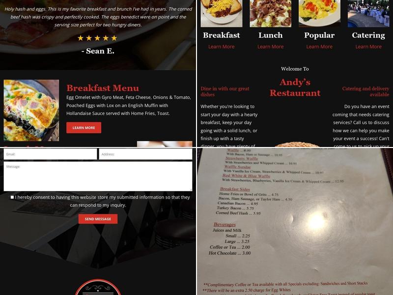 Andy's Menu