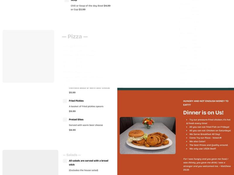 Liberty Bell Restaurant Menu