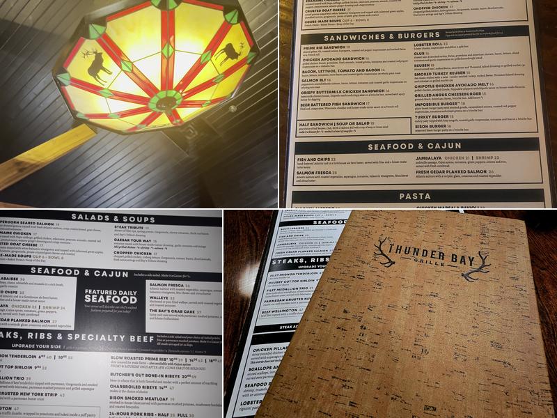 Thunder Bay Grille Rockford Menu
