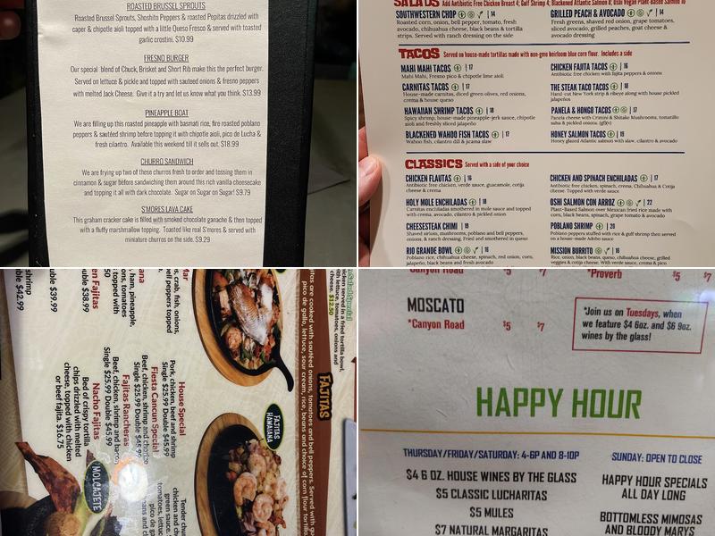 Lucha Cantina Menu