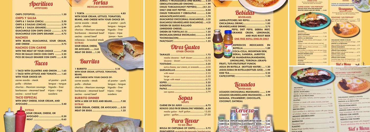 Los Portales Menu