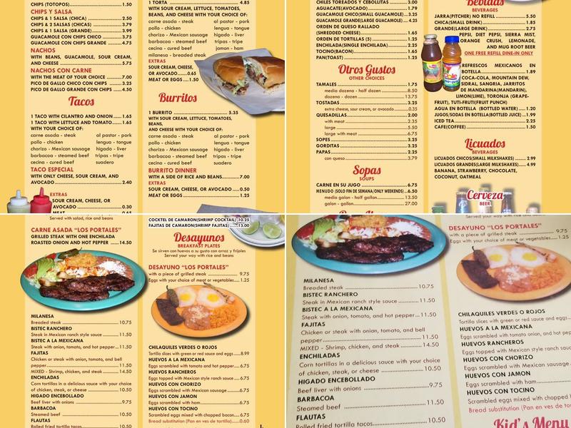 Los Portales Menu