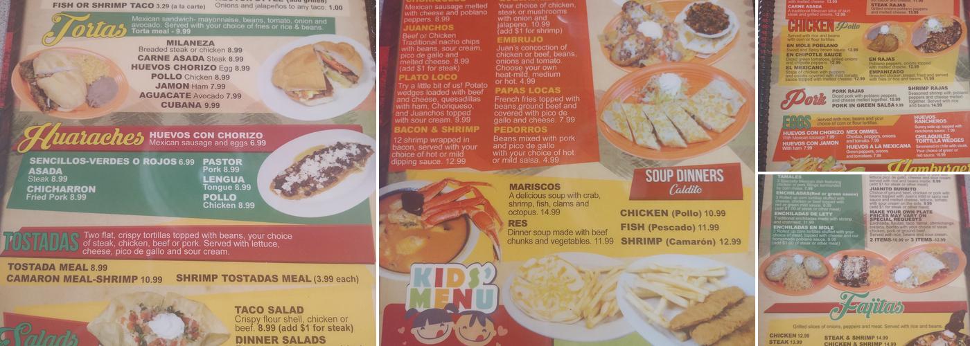 De Juan Menu