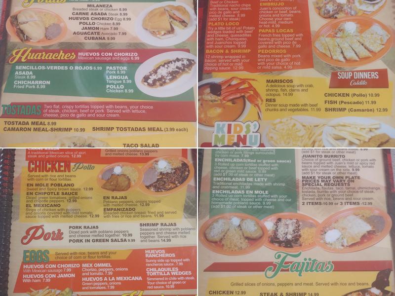 De Juan Menu