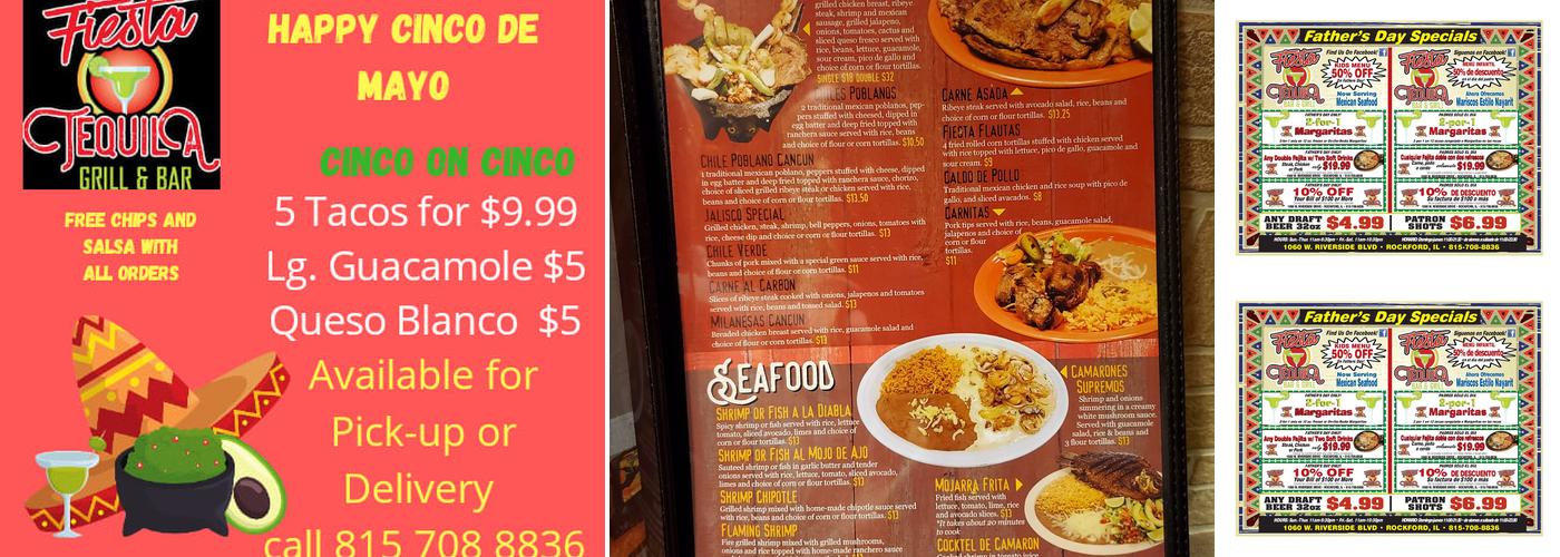 FIESTA TEQUILA BAR AND GRILL Menu