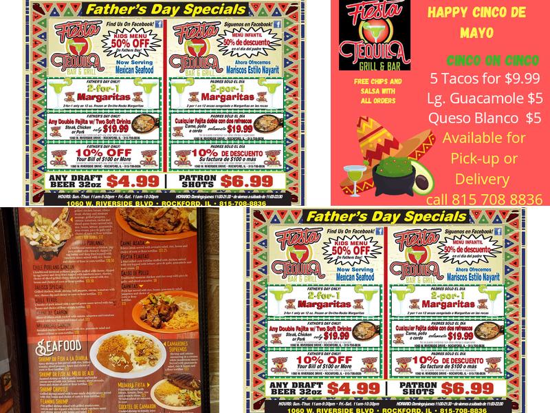 FIESTA TEQUILA BAR AND GRILL Menu