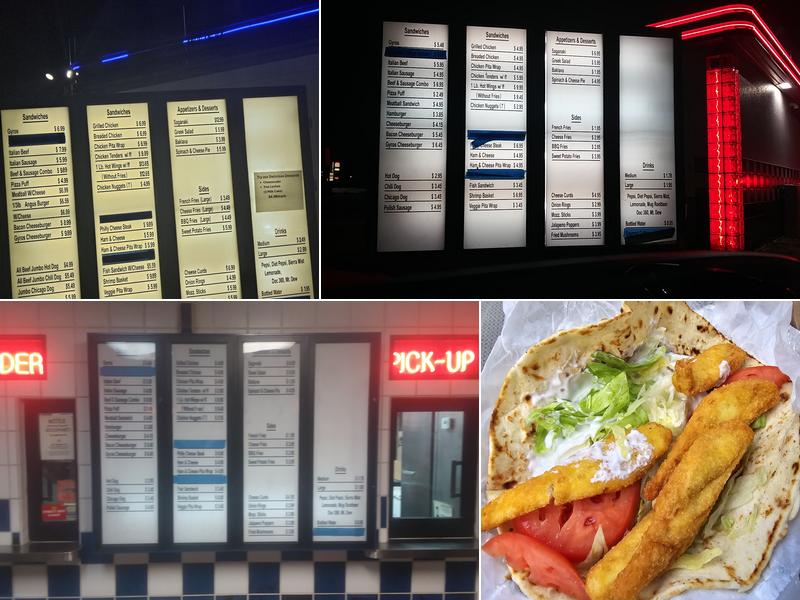 Uncle Nick's Menu