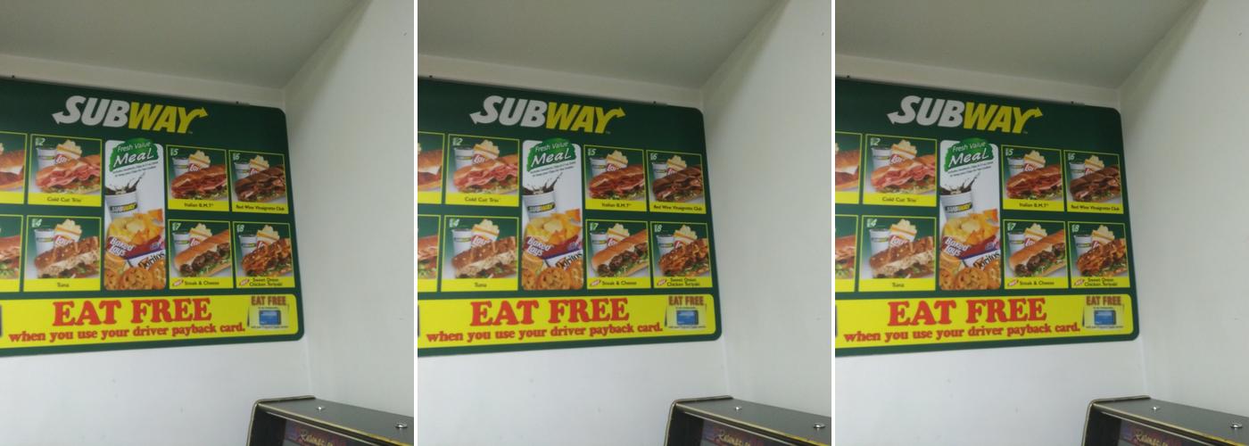 Subway Menu