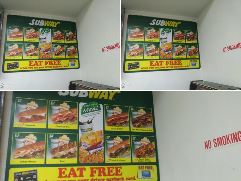 Subway Menu