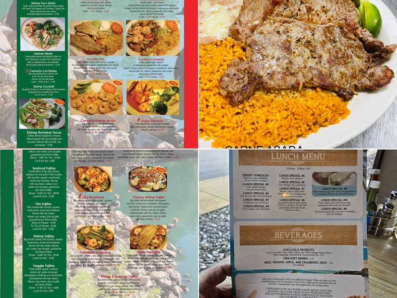 El Acapulco Mexican Cuisine Menu