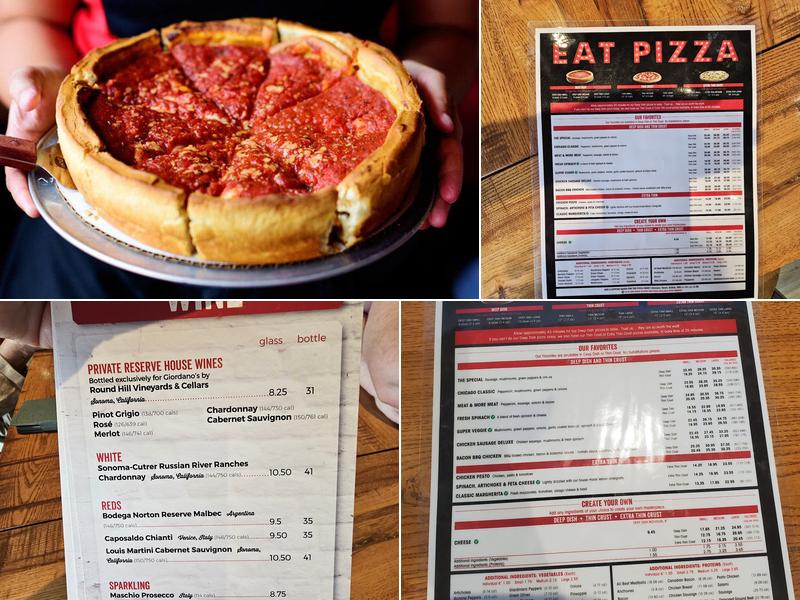 Giordano's Menu