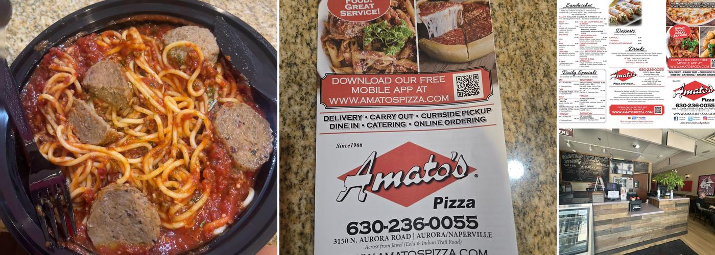 Amato's Pizza Menu