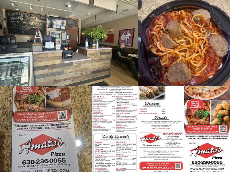 Amato's Pizza Menu