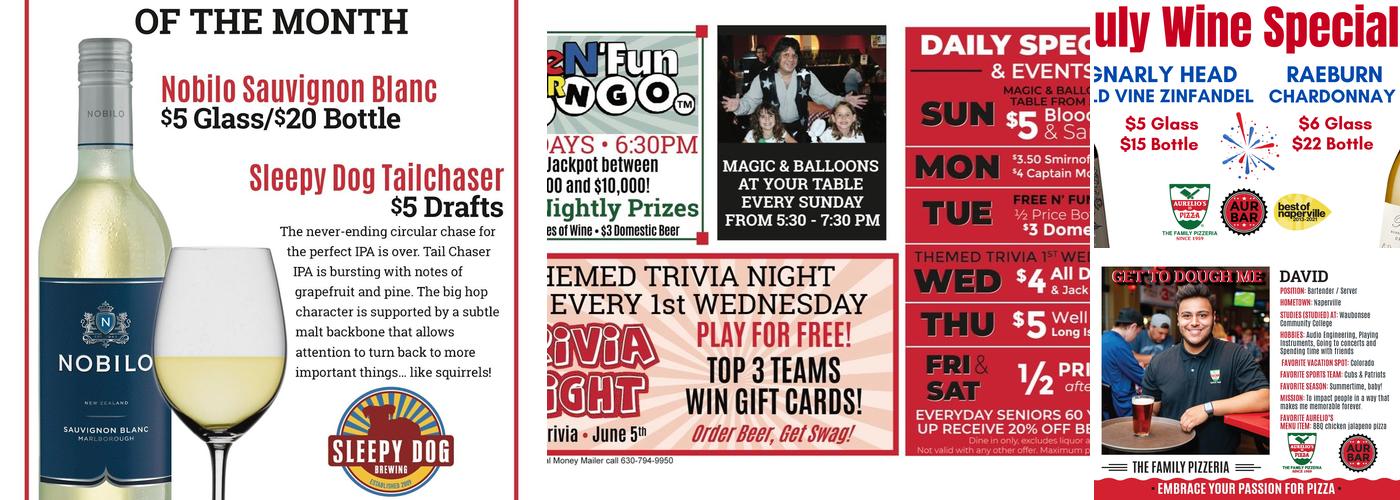 Aurelio's Pizza Naperville Menu