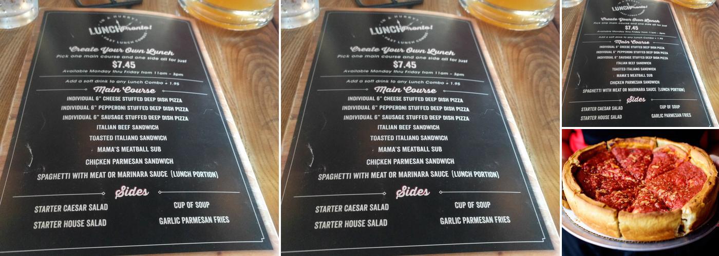 Giordano's Menu