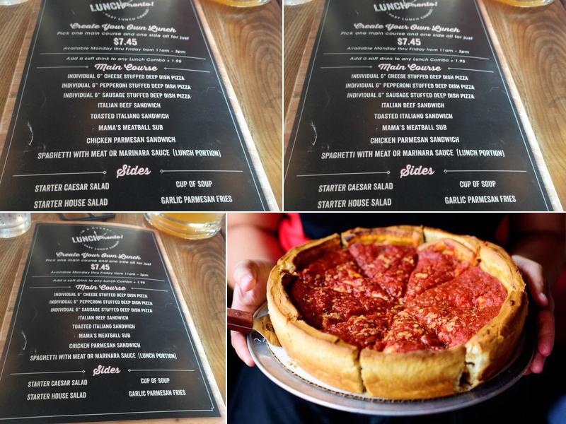 Giordano's Menu