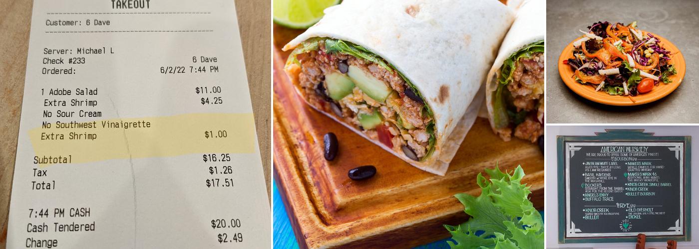 Dos Coyotes Border Cafe Menu