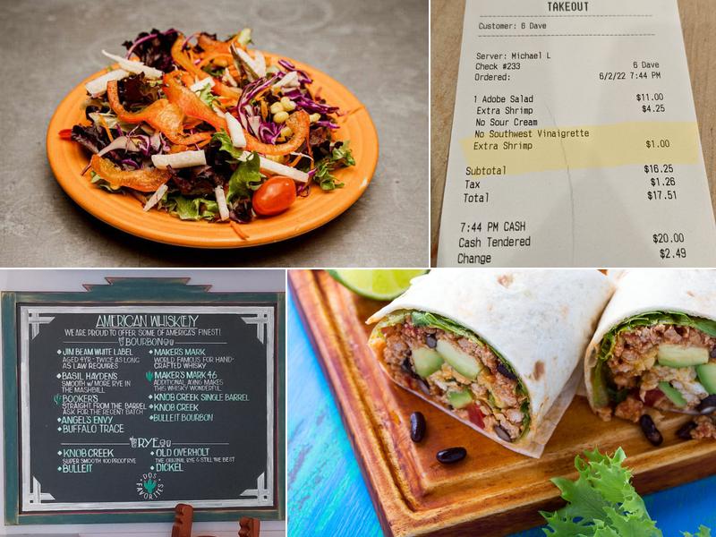 Dos Coyotes Border Cafe Menu