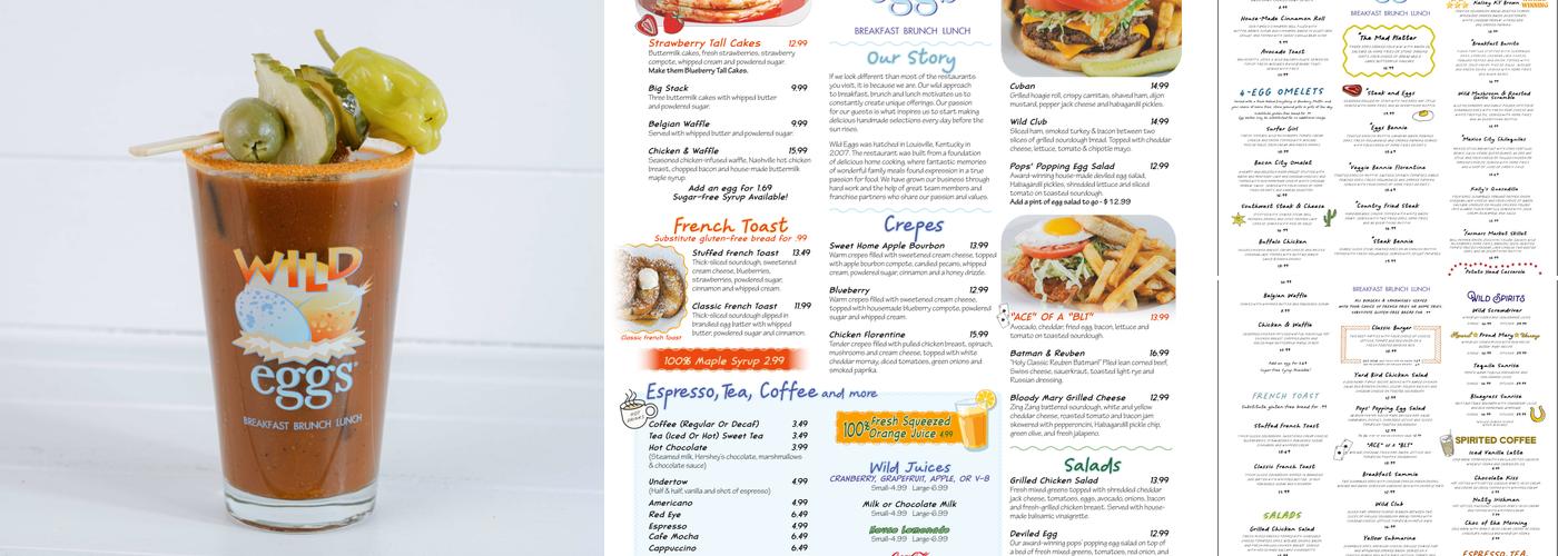 Wild Eggs Menu