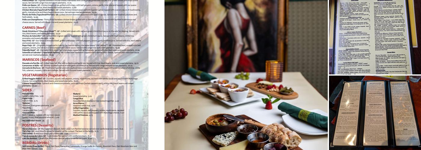 Mojito Tapas Restaurant Menu