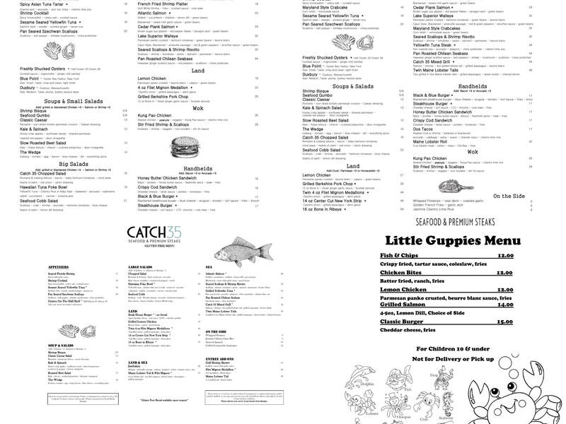 Catch 35 Naperville Menu