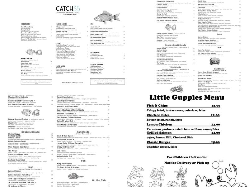Catch 35 Naperville Menu