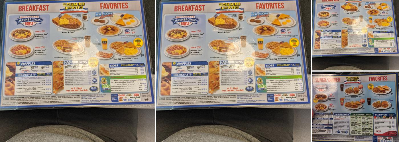 Waffle House Menu