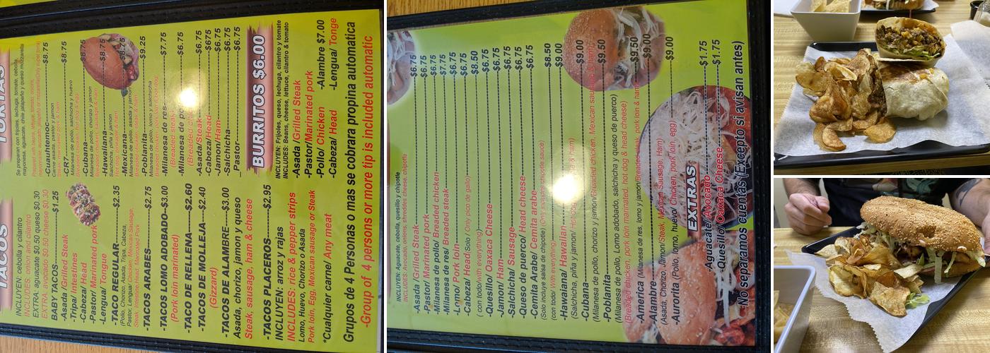 Cemitas Poblanas con sabor latino Menu