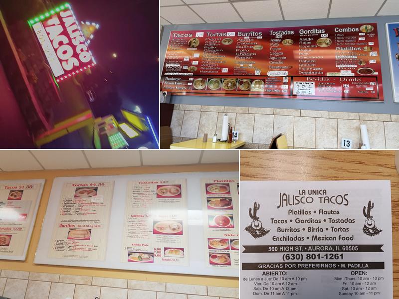 Jalisco Tacos Menu