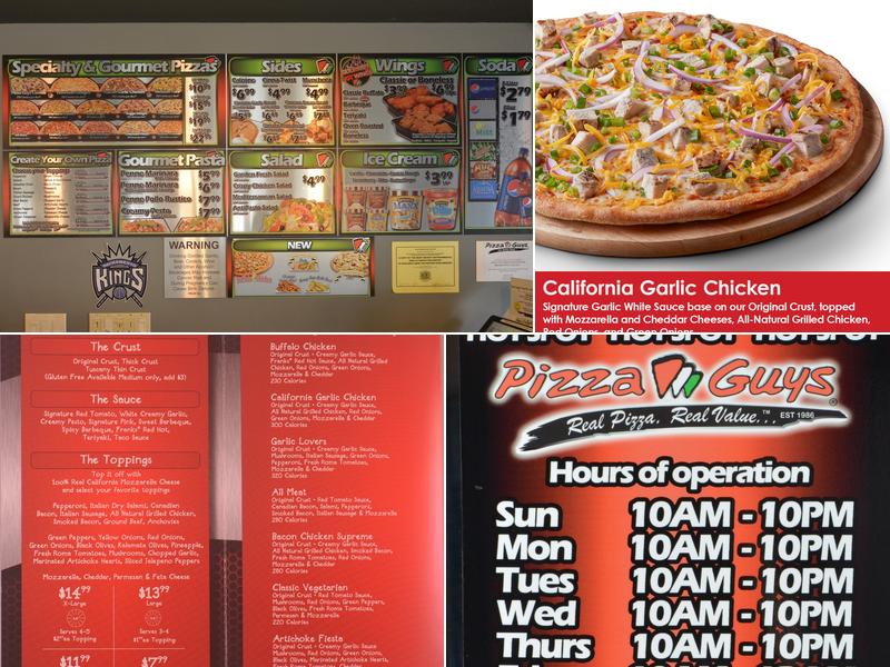Pizza Guys Menu