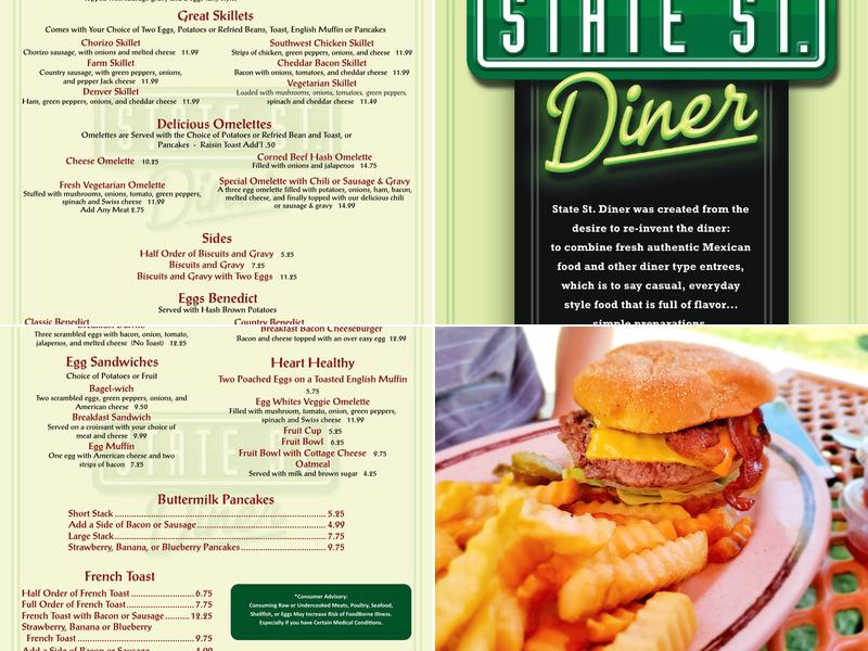 State Street Diner Menu