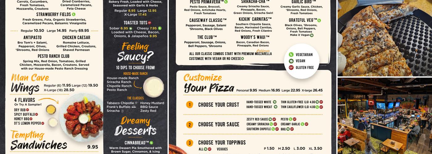 Woodstock's Pizza Davis Menu