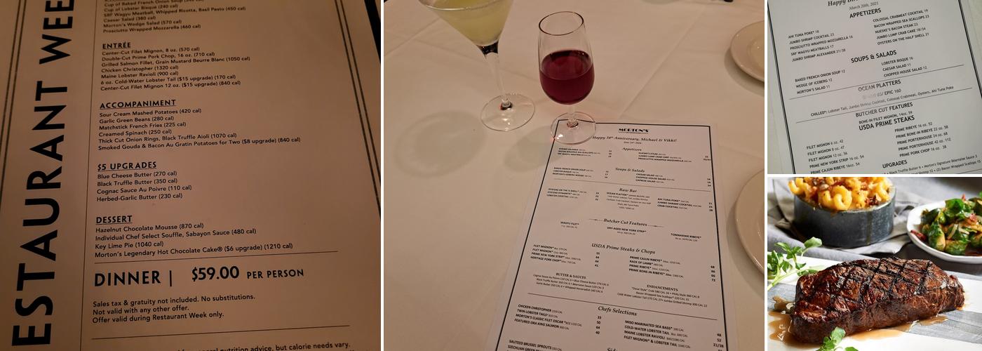 Morton's The Steakhouse Menu