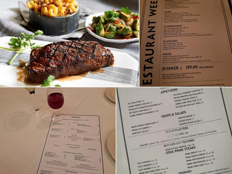 Morton's The Steakhouse Menu