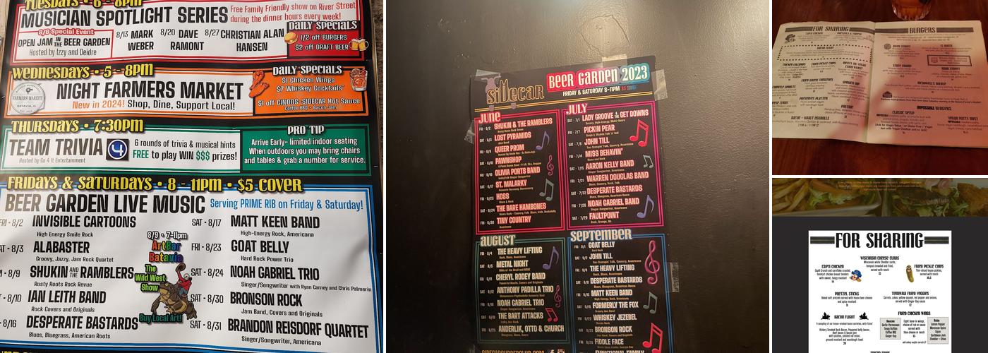 Sidecar Supper Club & Beer Garden Menu