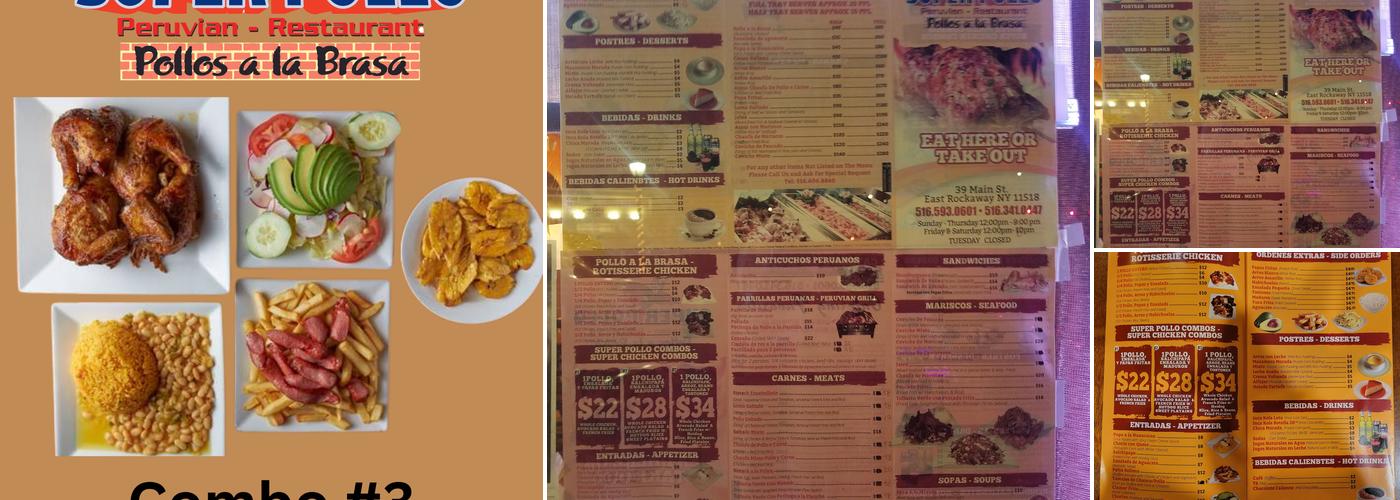Super Pollo Menu