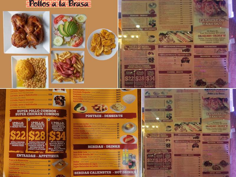 Super Pollo Menu