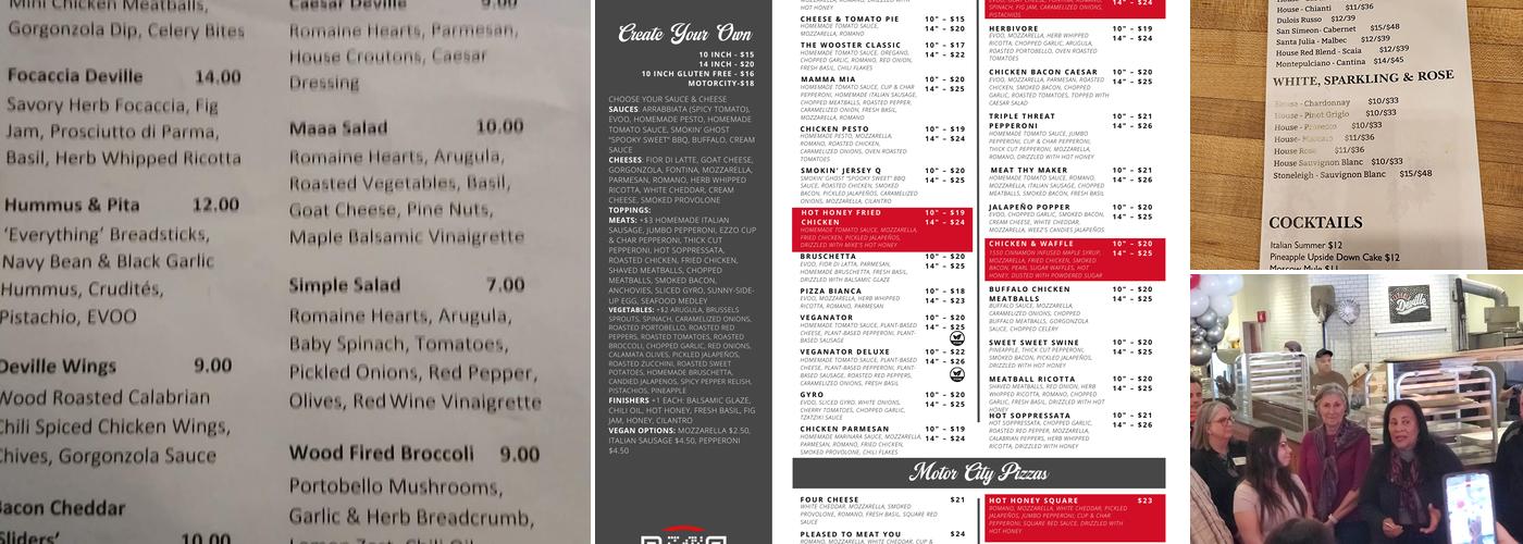 Pizzeria DeVille Menu