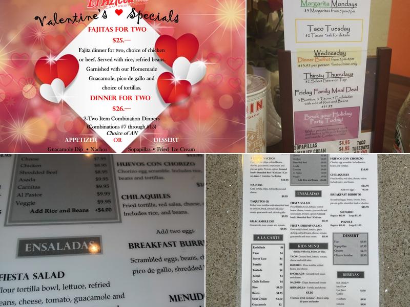 Azteca Vacaville Menu