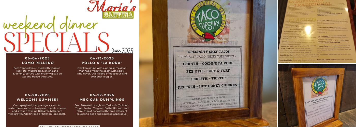 Maria's Cantina Menu
