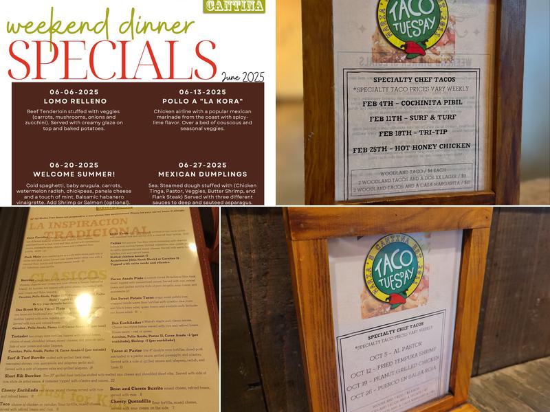 Maria's Cantina Menu