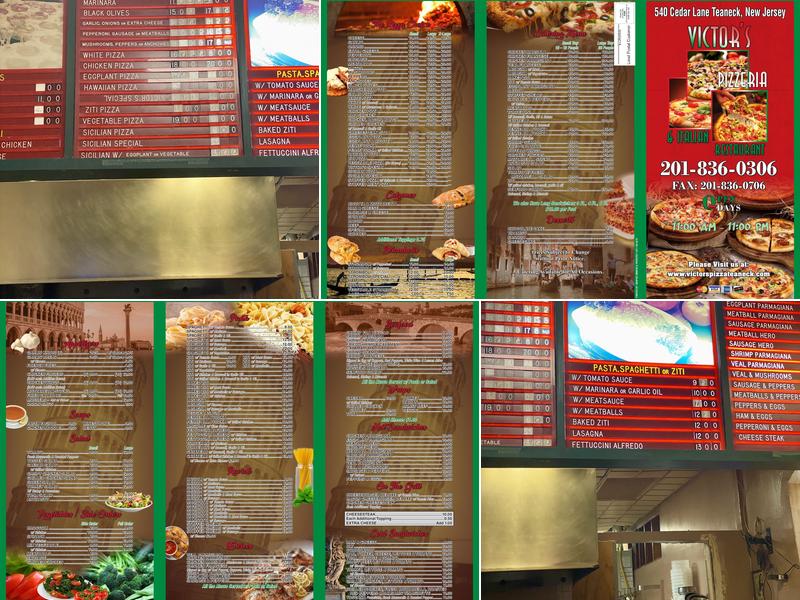 Victor's Pizzeria & Italian Restaurant Menu