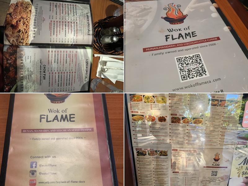 Wok of Flame 顺利饭店 Menu